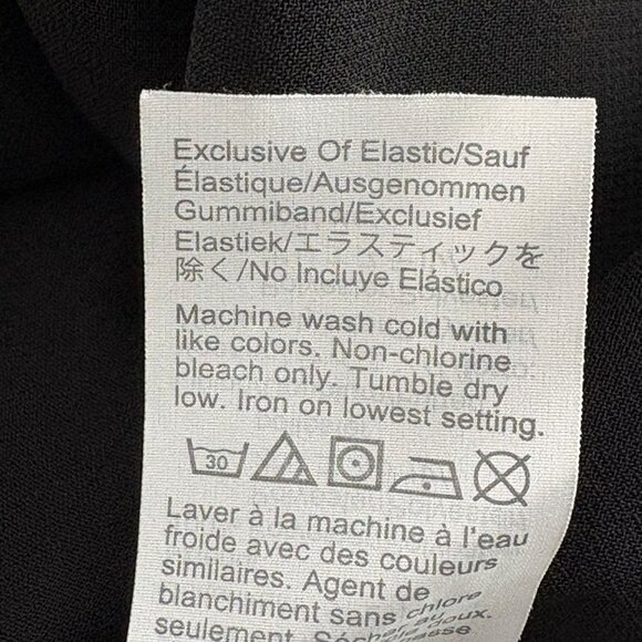 Madewell Georgette Ruffle Collar Smocked Top Size S Black Floral Sheer Sleeves - Picture 7 of 11